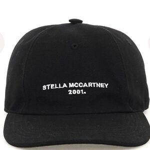 STELLA McCARTNEY Black Velvet Baseball Cap NWT $744
